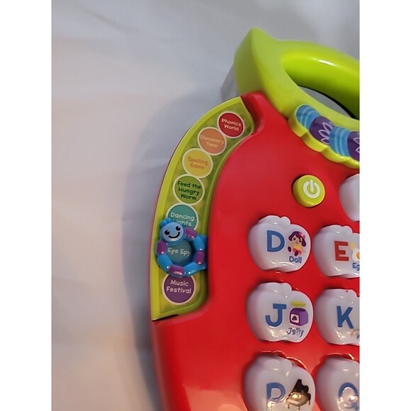 VTech Alphabet Red Apple ABC Learning Toy Preschool Letters Music & Lights Works - Picture 9 of 16